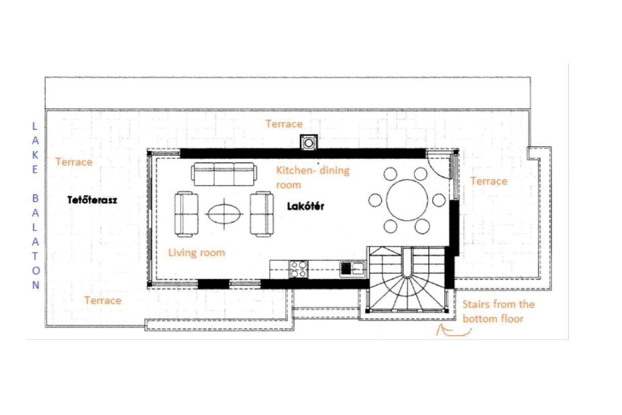 Panoramic Art Apartment With Jacuzzi 발라톤엘 외부 사진